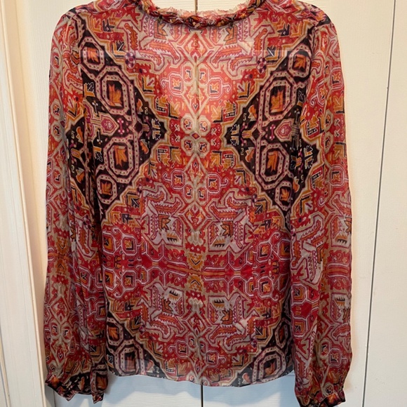 Elie Tahari 100% silk size S top - Picture 10 of 12